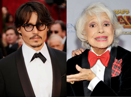 Johnny Depp, Carol Channing Johnny Depp, Carol Channing